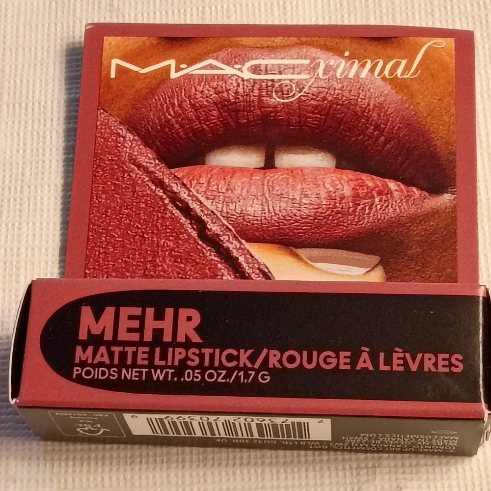 MAC Mini MACximal Silky Matte Lipstick 608 MEHR Long Wearing Color True NEW
